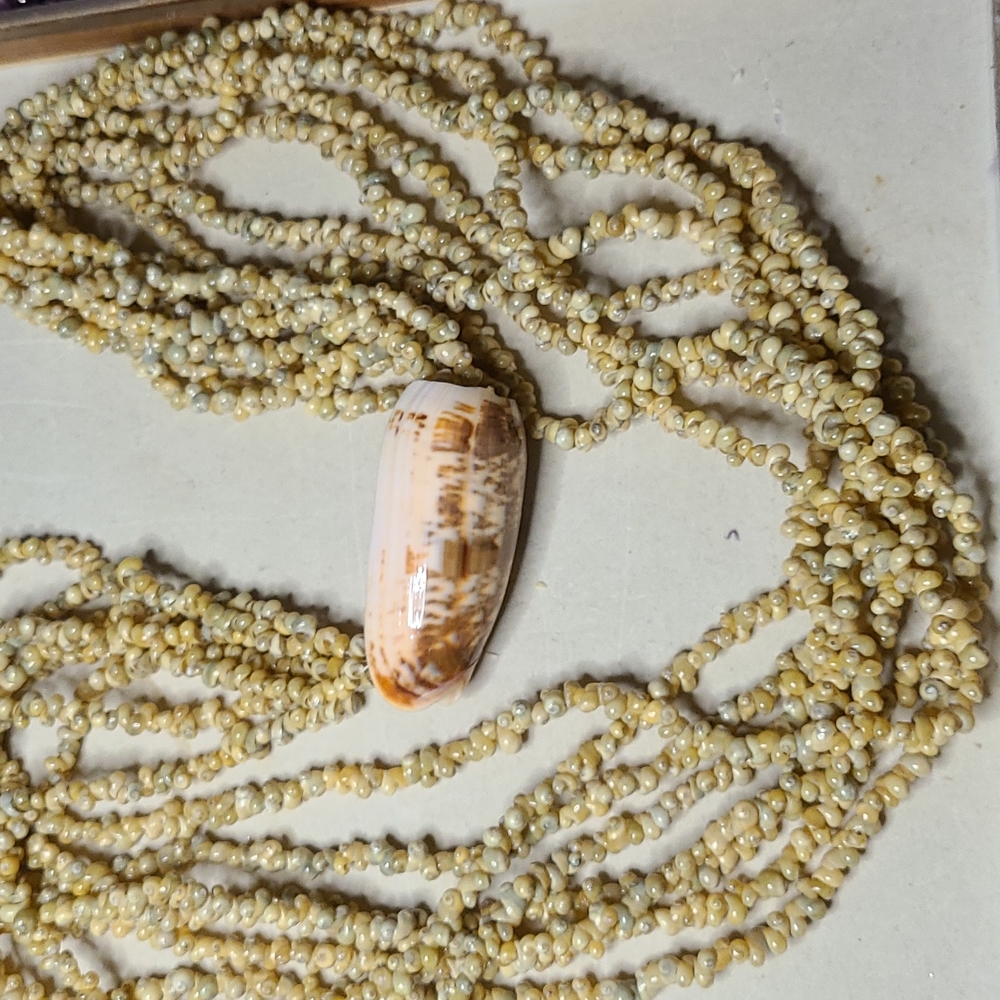 Vintage baby sea shell necklace